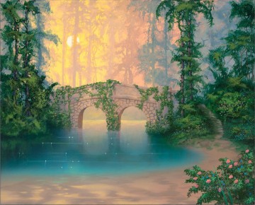  heaven Painting - Heaven On Earth rainforest mountains